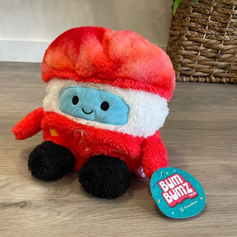 Bum Bumz - Cutest Ever “VINCE” Hippy Peace Van Soft Stuffed Plush Toy.